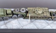 MAZ-537 tank trailer with T-72 1:72