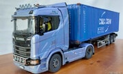 Scania S770 + 40' container trailer 1:24