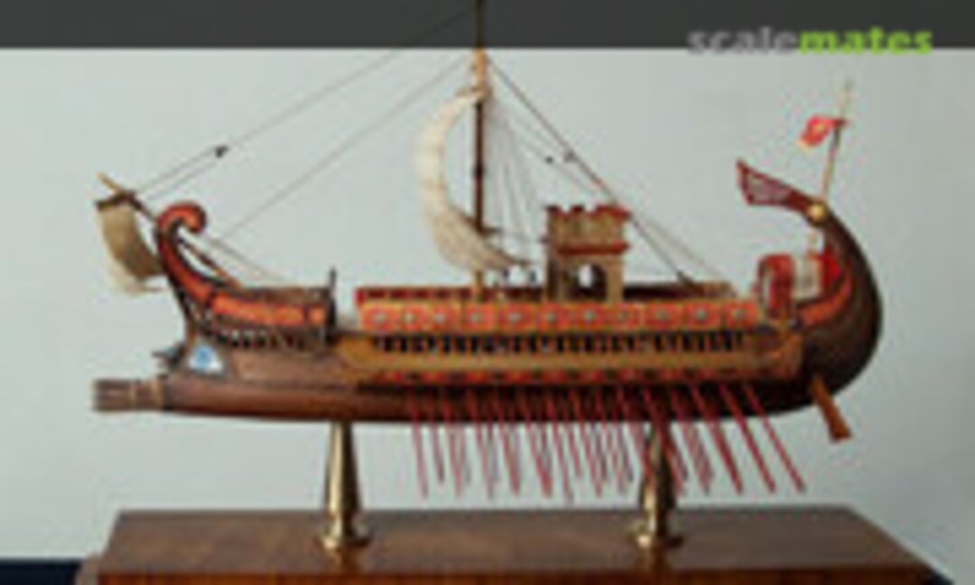 Bireme, ein römisches Kriegsschiff 1:265