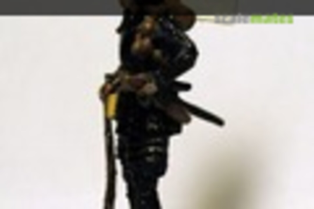 Japanese samurai with a musket 54mm