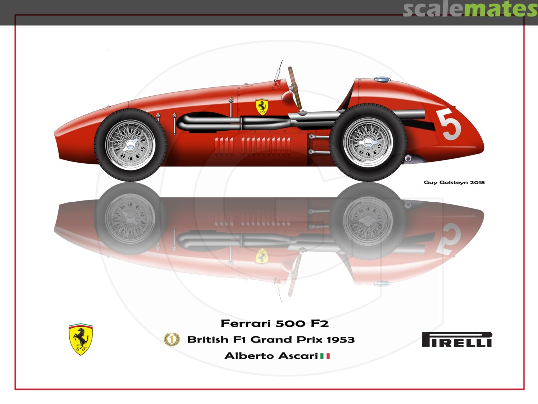 Ferrari 500 F1 Argentina GP 1953 team cars kit 1/43rd scale by K&R Replicas 