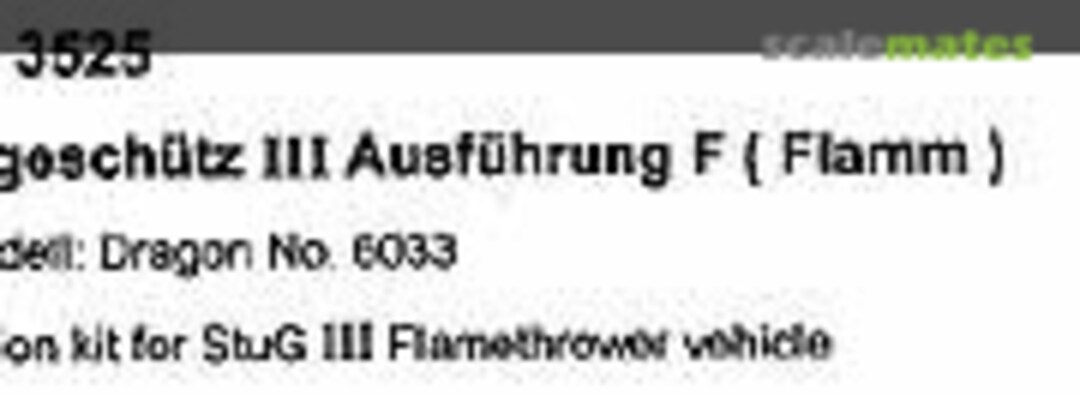 StuG. III Ausf. F (Flamm) 1:35