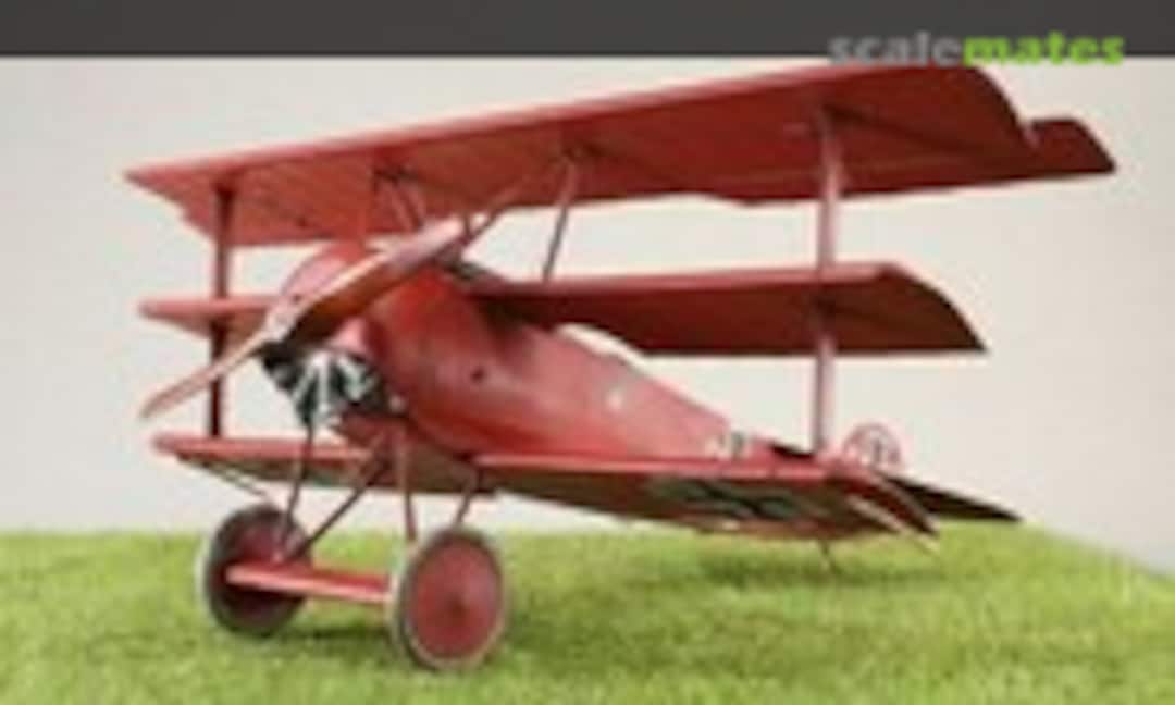 Fokker Tri-plane (Red Baron) Wood Airplane Model (Large), 32”