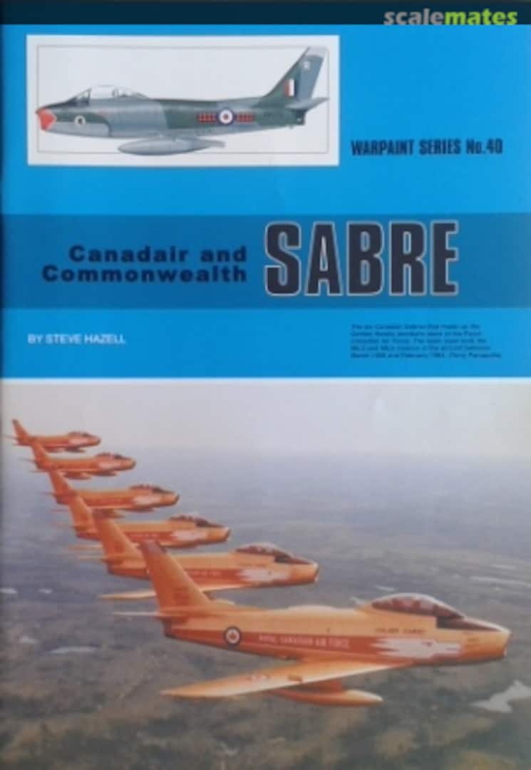 Cover Canadair and Commonwealth Sabre 40 Warpaint Books Limited