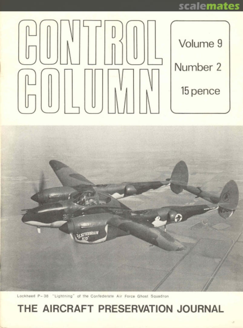 Cover Control Column Vol 9 | No 2 The British Aircraft Preservation Council Cover Control Column Vol 9 | No 2 The British Aircraft Preservation Council