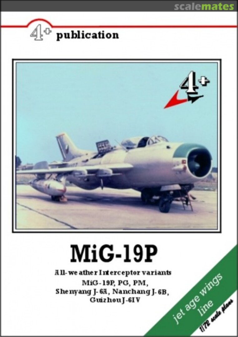 Cover MiG-19P all weather interceptor variants 4+021 Mark I