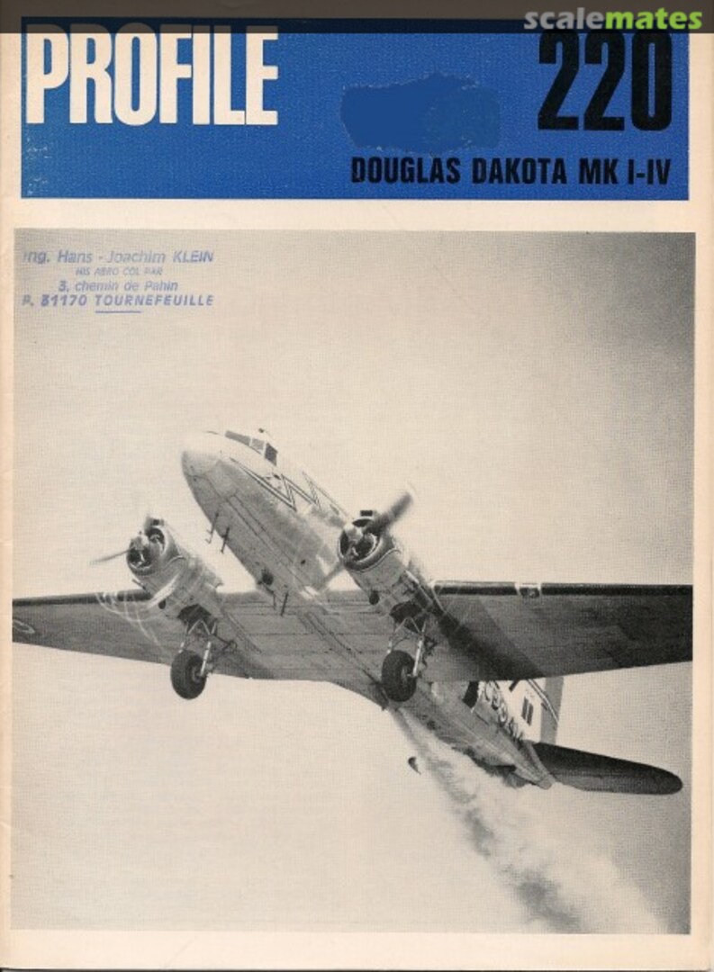 Cover Douglas Dakota Mk I-IV 220 Profile Publications Cover Douglas Dakota Mk I-IV 220 Profile Publications