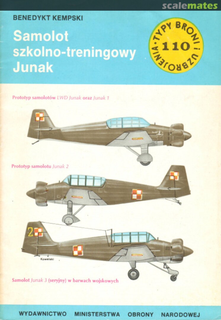 Cover Samolot szkolno-treningowy Junak 110 Wydawnictwo MON Cover Samolot szkolno-treningowy Junak 110 Wydawnictwo MON