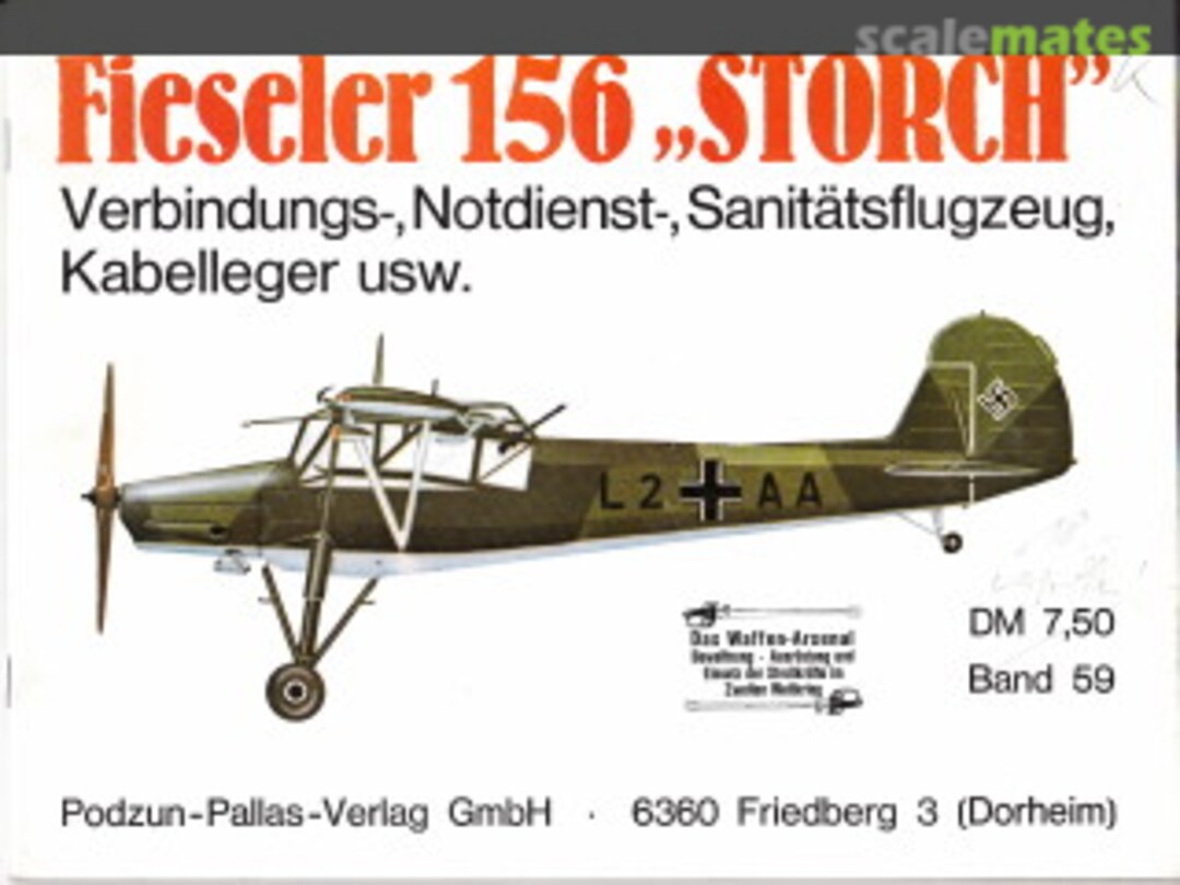 Cover Fiesler 156 STORCH 59 Podzun-Pallas-Verlag Cover Fiesler 156 STORCH 59 Podzun-Pallas-Verlag
