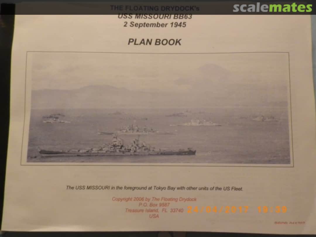Cover USS Missouri BB-63  The Floating Drydock