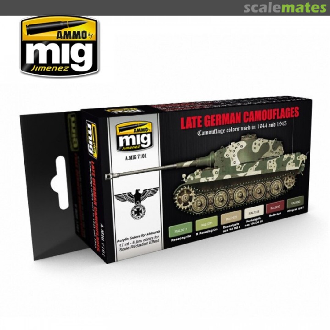 Boxart Late German Camouflages 1944 to 1945  Ammo by Mig Jimenez