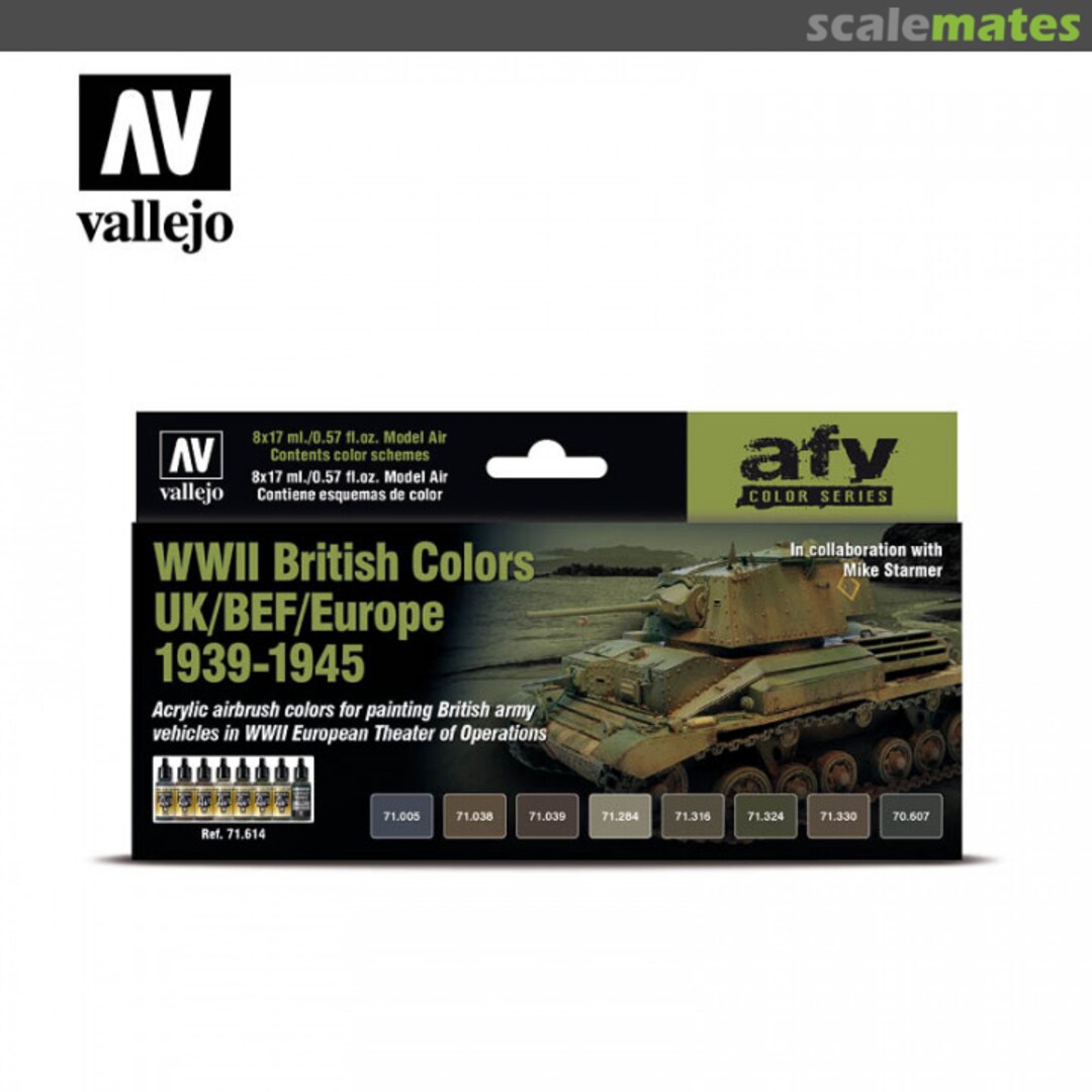 Boxart WWII British Colors UK/BEF/Europe 1939-1945  Vallejo Model Air
