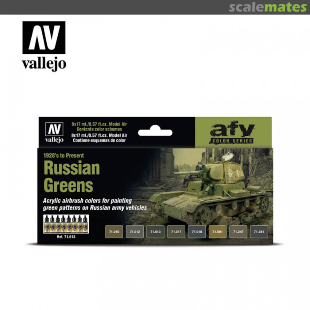 Boxart Russian Greens (1928’s to Present)  Vallejo Model Air