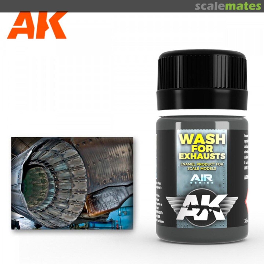 Boxart Exhaust Wash AK 2040 AK Interactive Air Series