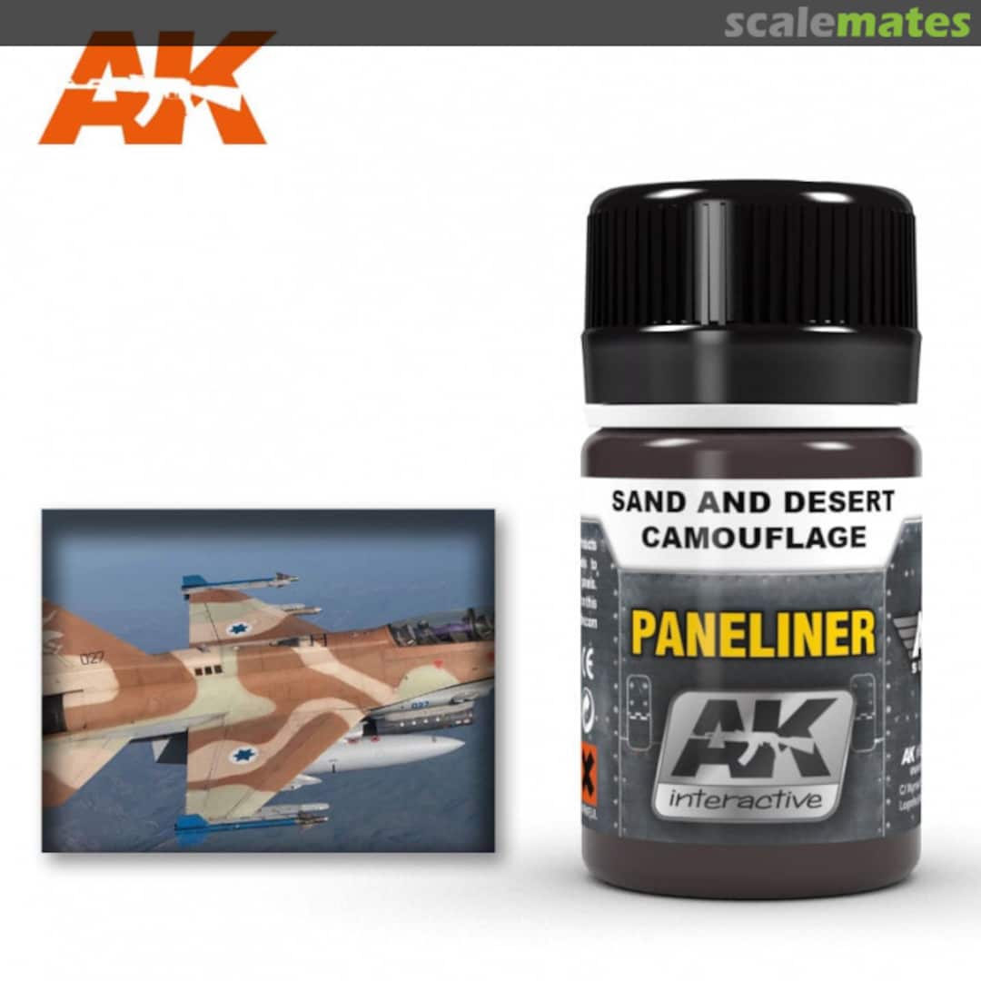 Boxart Paneliner - Sand and Desert Camouflage  AK Interactive