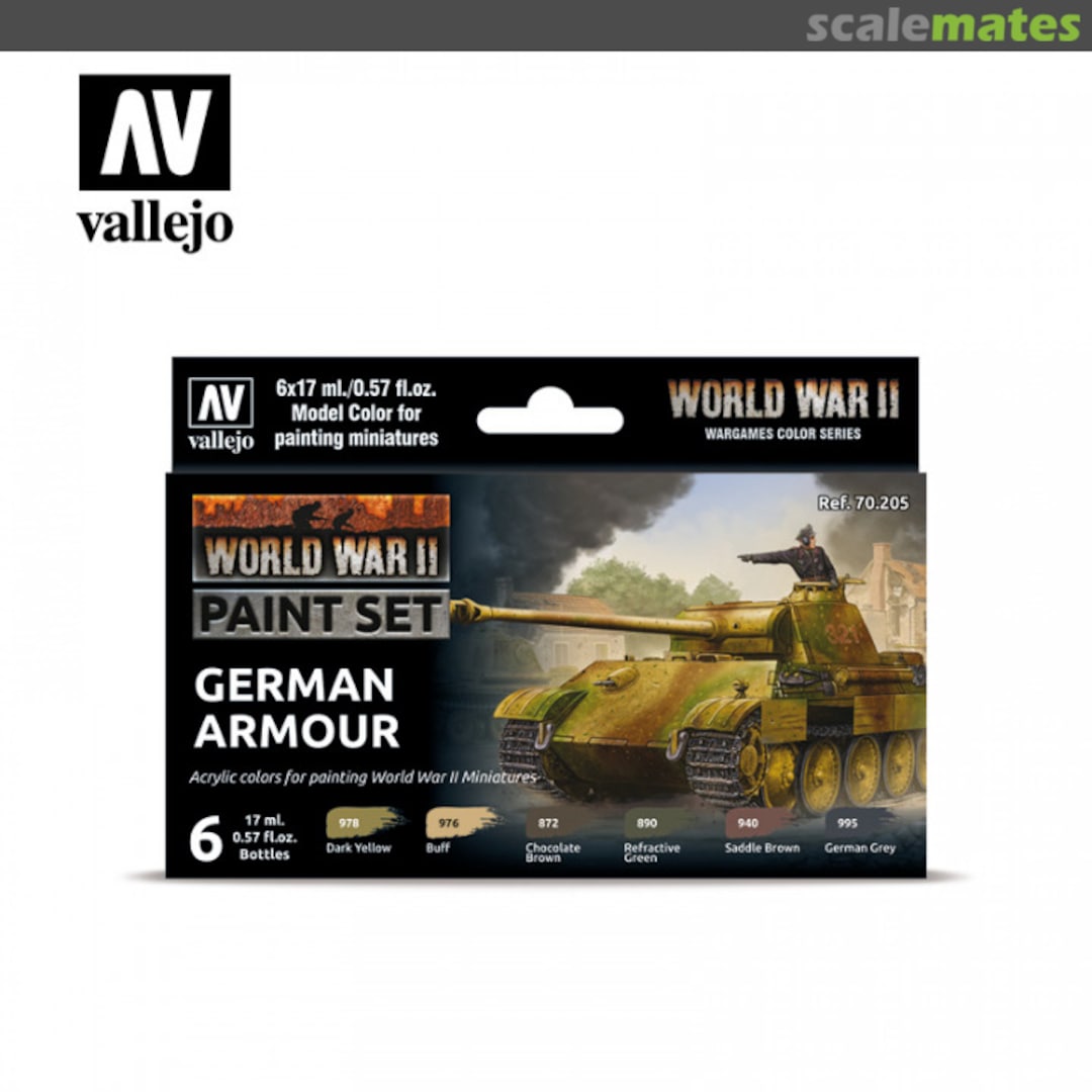 Boxart WWII German Armour  Vallejo Model Color