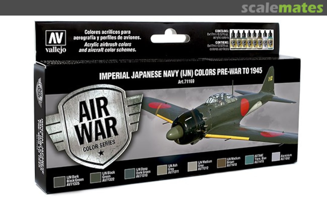 Boxart Imperial Japanese Navy (IJN) Colors Pre-war to 1945 71.169 Vallejo Model Air