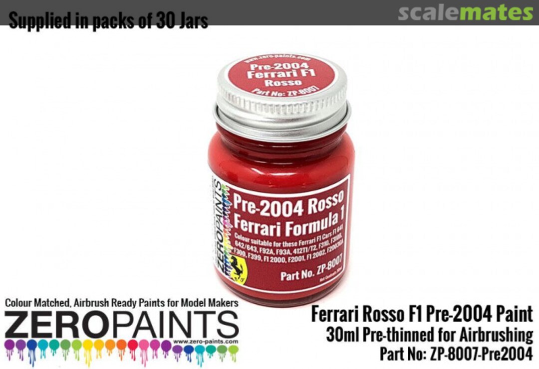 Boxart Rosso Ferrari Formula 1 Pre-2004 (1990-2003)  Zero Paints