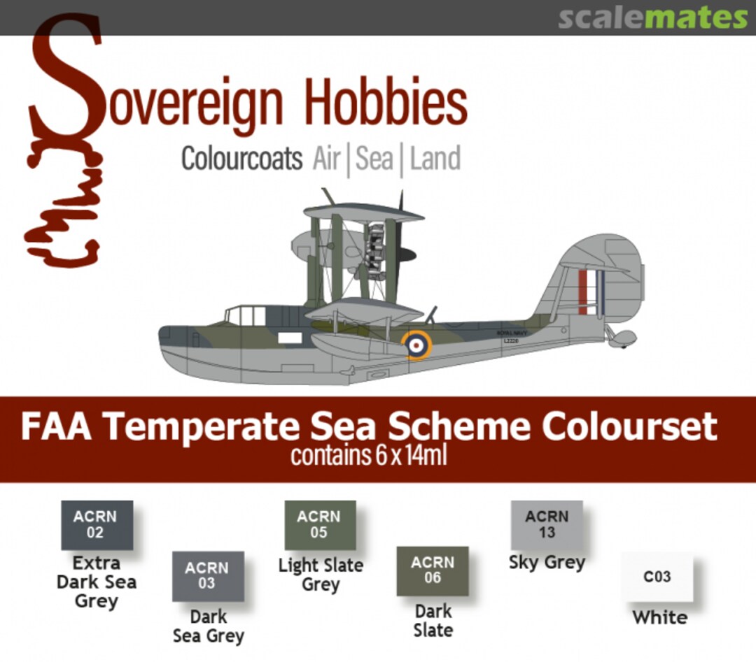 Boxart Colourcoats Set FAA Temperate Sea Scheme  Colourcoats (since 2014)