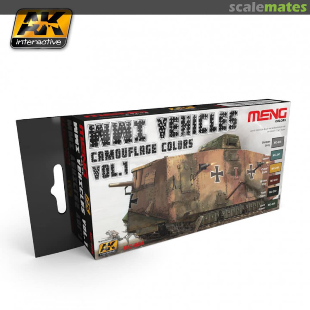 Boxart WWI Vehicles Camouflage Colors Vol.1  Meng Color