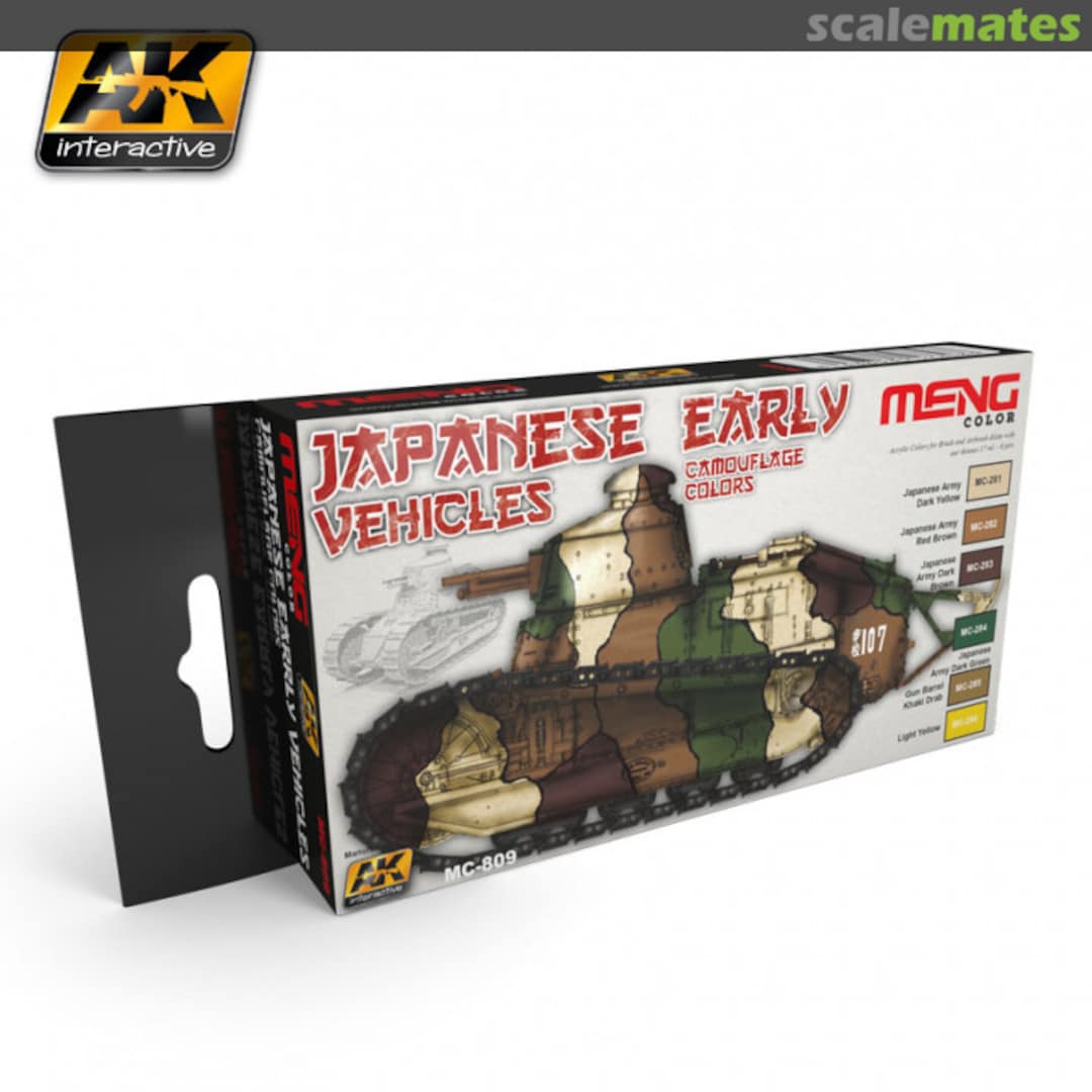 Boxart Japanese Early Vehicles Camouflage Colors  Meng Color