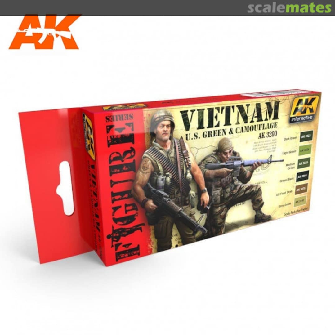 Boxart Vietnam U.S. Green & Camouflage AK 3200 AK Interactive