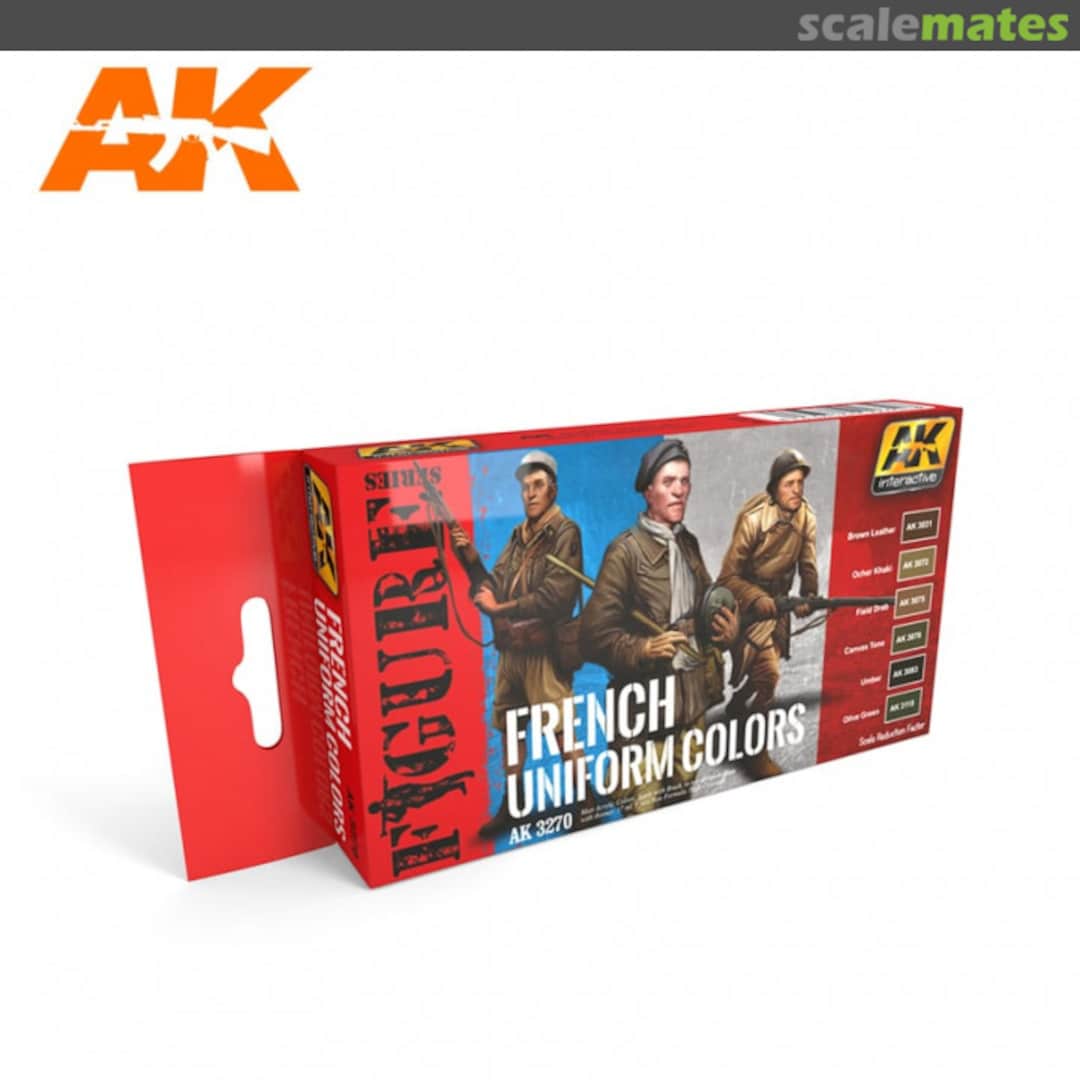 Boxart French Uniform Colors AK 3270 AK Interactive