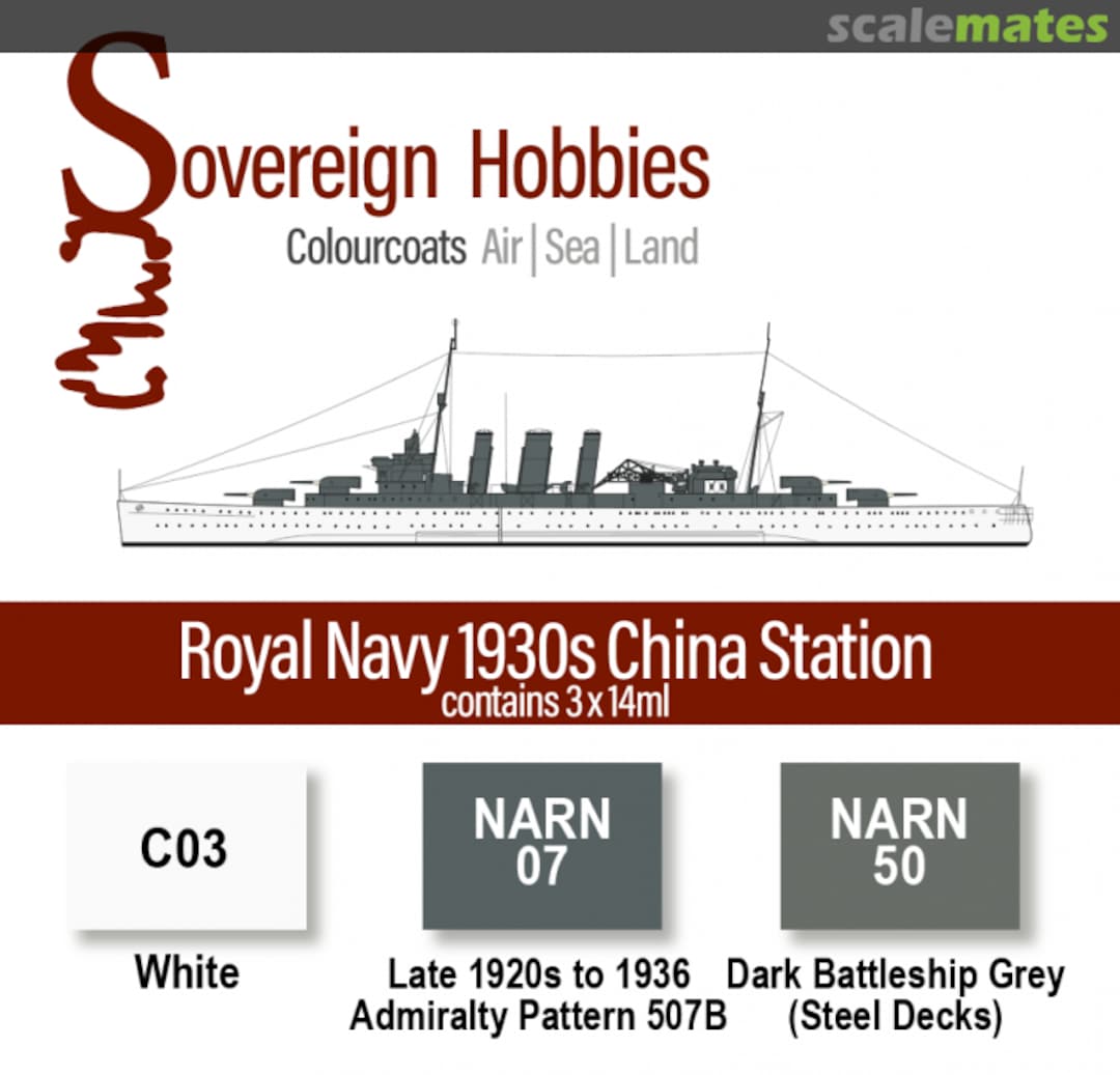 Boxart Colourcoats Set Royal Navy 1930s China Station  Colourcoats (since 2014)