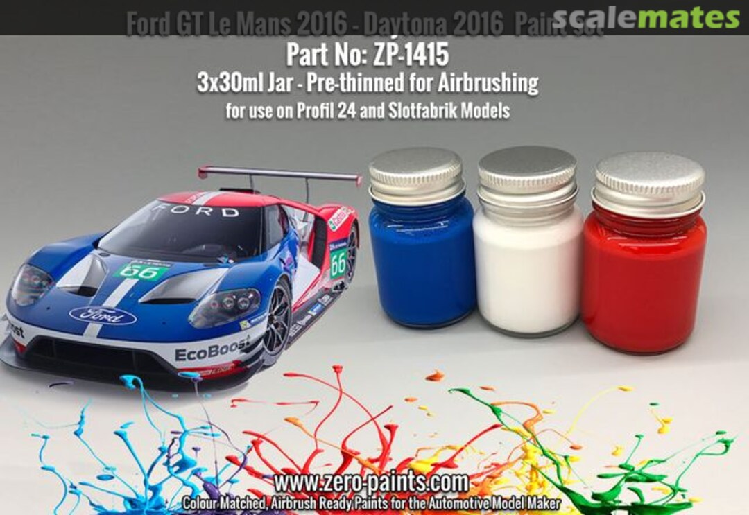 Boxart Ford GT Le Mans 2016 - Daytona 2016  Zero Paints