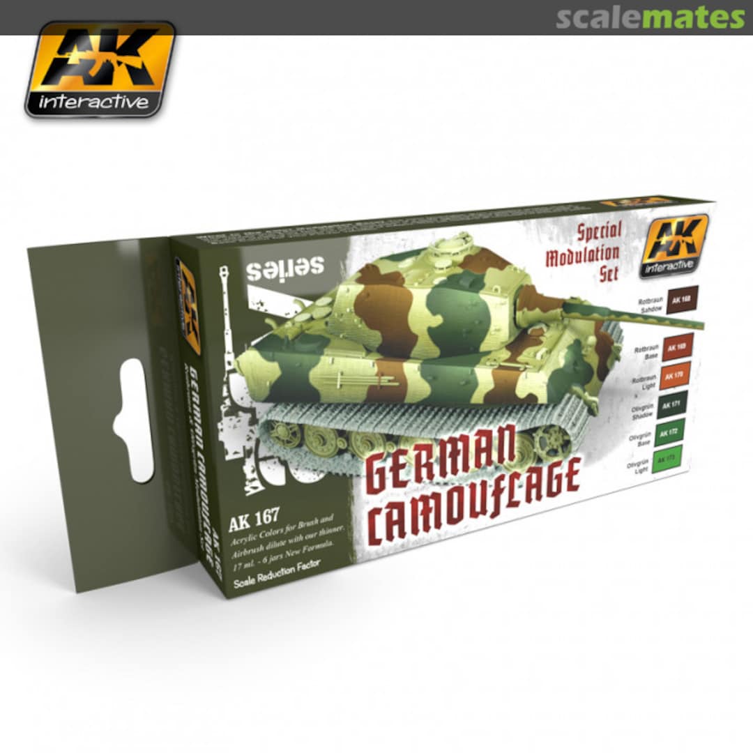 Boxart German Camouflage Special Modulation Set AK 167 AK Interactive