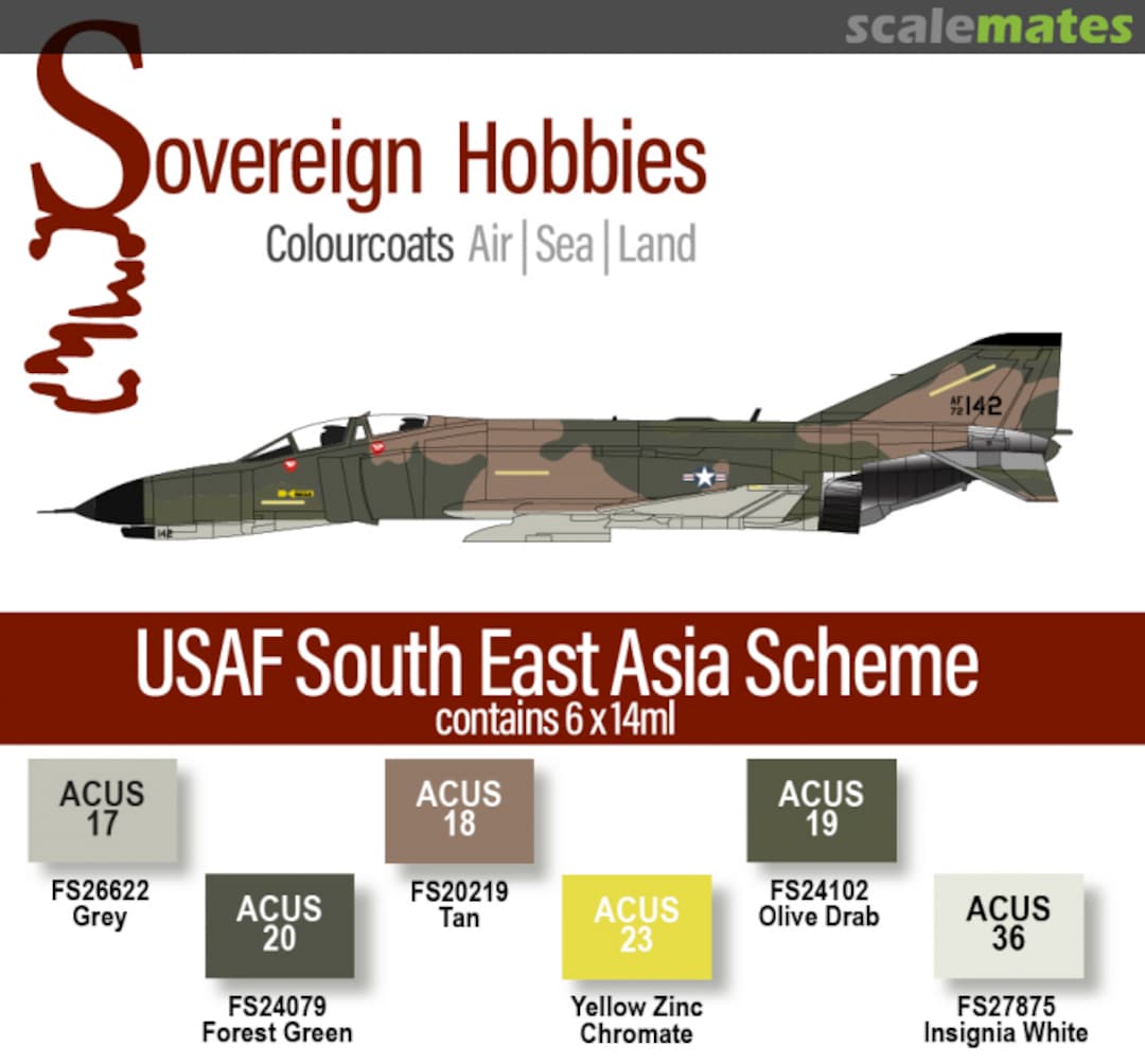 Boxart Colourcoats USAF South East Asia Colourset  Colourcoats (since 2014)