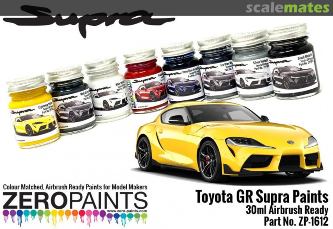 Boxart Toyota GR Supra Lightning Yellow  Zero Paints zp-1065