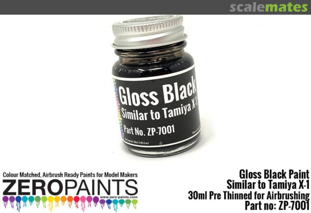 Boxart Gloss Black - Similar to Tamiya X1  Zero Paints