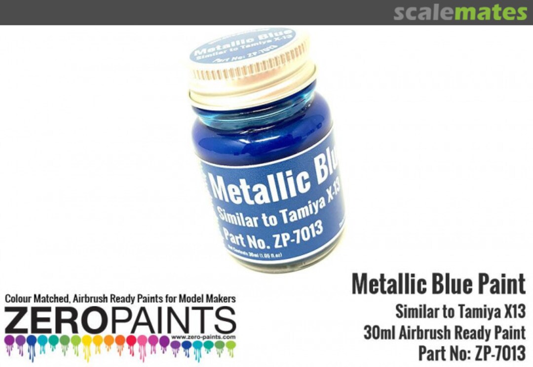 Boxart Metallic Blue - Similar to Tamiya X13  Zero Paints