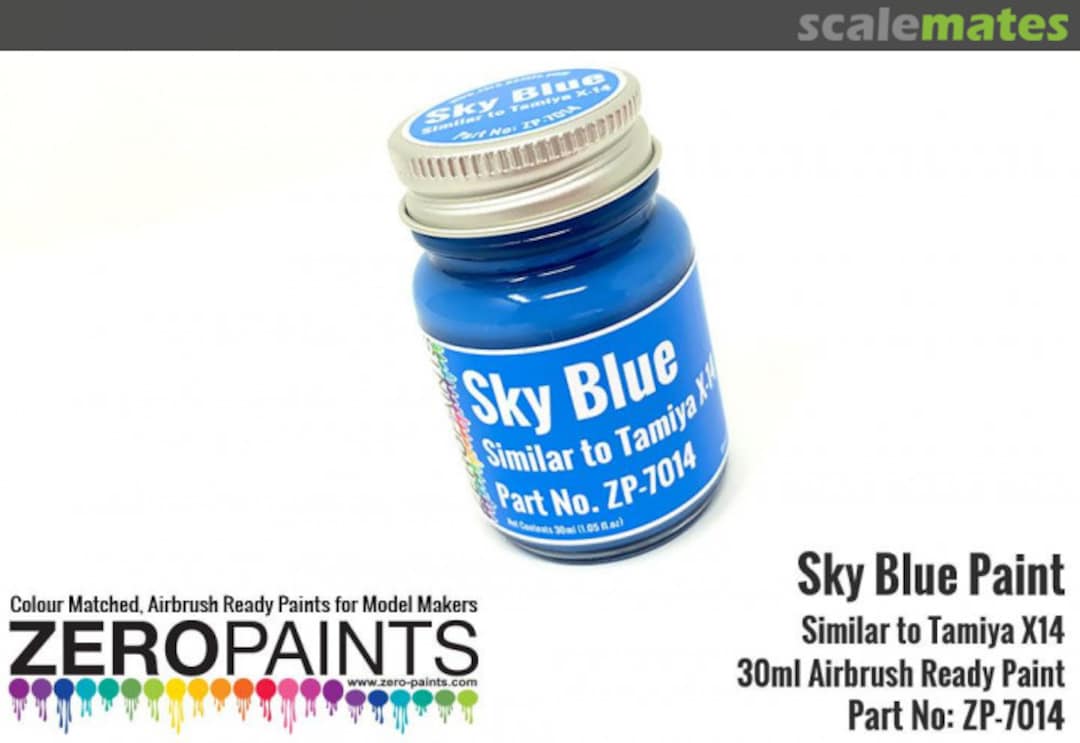 Boxart Sky Blue - Similar to Tamiya X14  Zero Paints