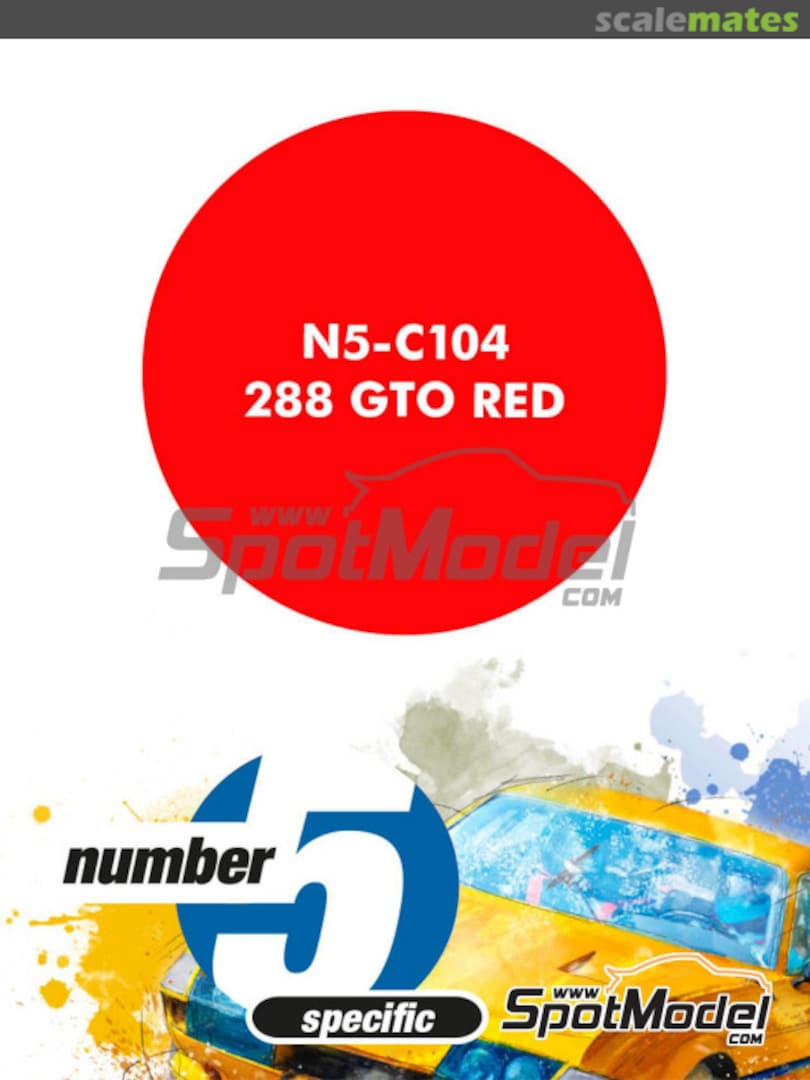 Boxart 288 GTO Red  Number Five