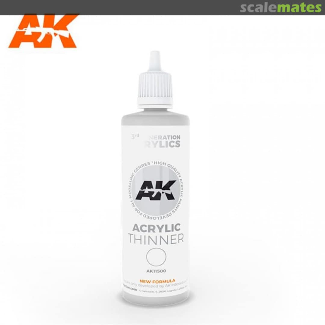 Boxart Acrylic Thinner AK 11500 AK 3rd Generation - General