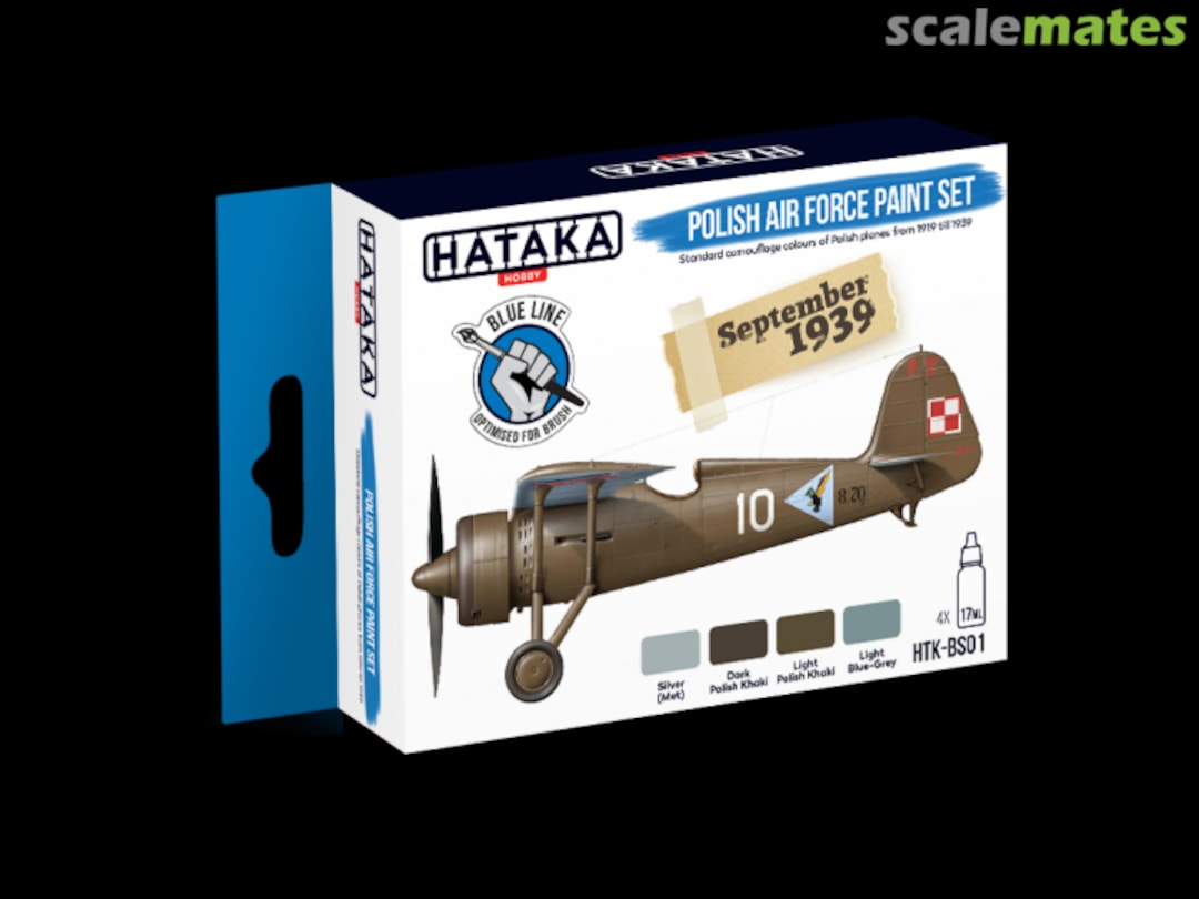 Boxart Polish Air Force paint set HTK-BS01 Hataka Hobby Blue Line