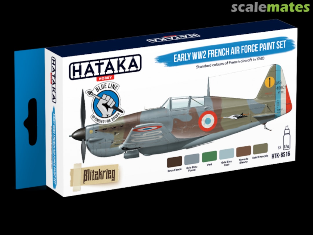 Boxart Early WW2 French Air Force paint set HTK-BS16 Hataka Hobby