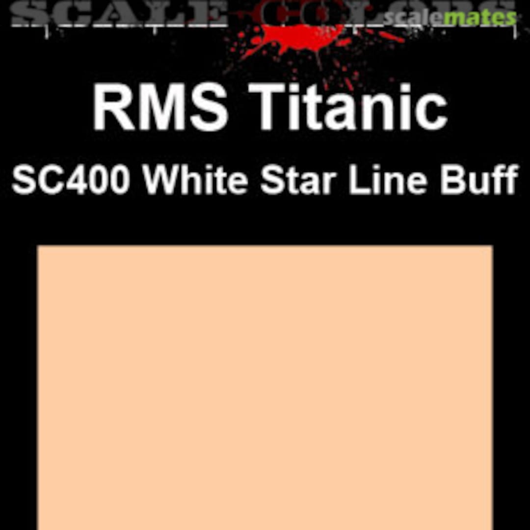Boxart RMS Titanic White Star Line Buff SC400 Scale Colors