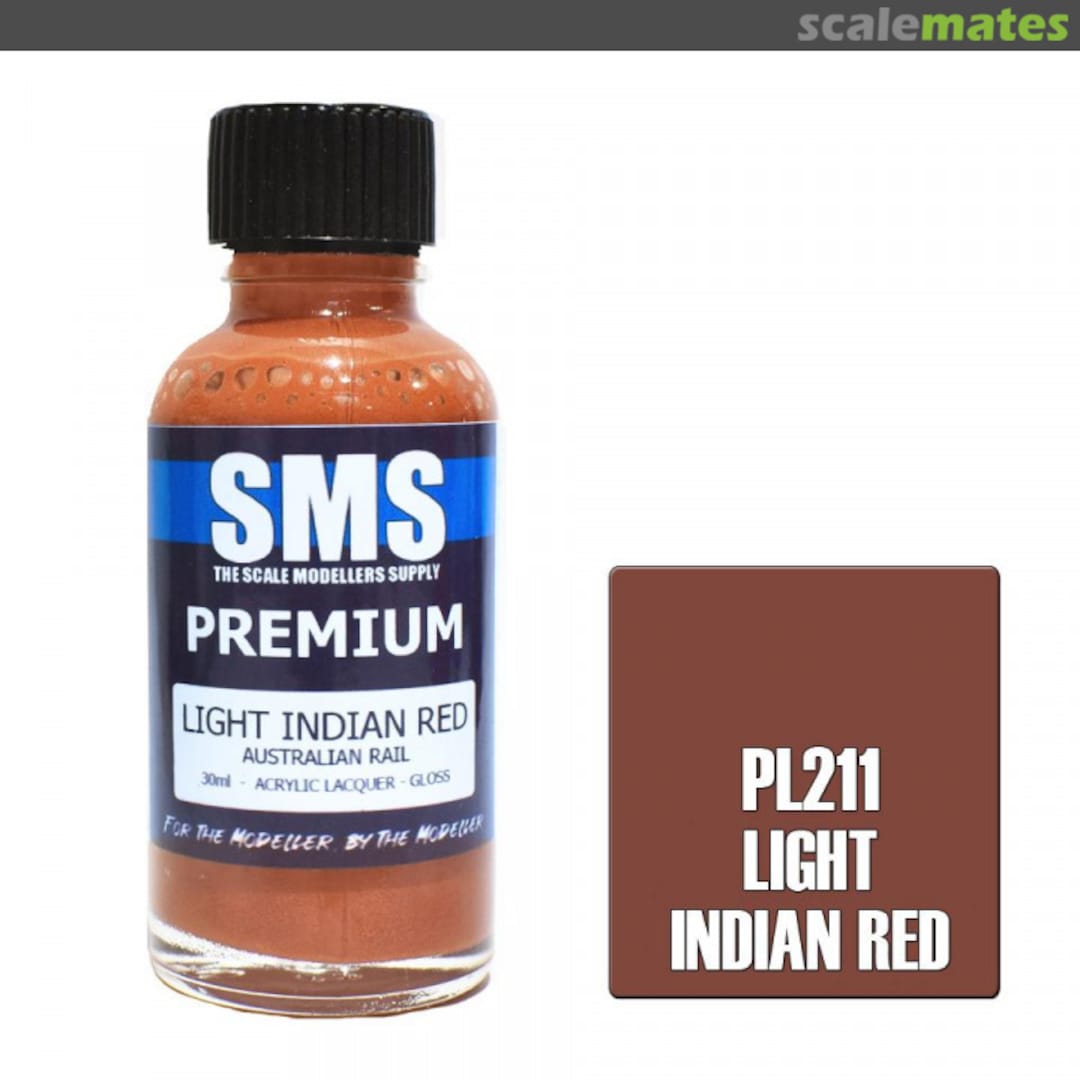 Boxart Premium LIGHT INDIAN RED (Australian Rail) PL211 SMS