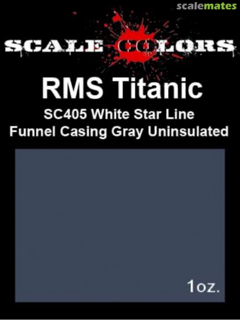 Boxart RMS Titanic White Star Line Funnel Casing Gray Uninsulated SC405 Scale Colors