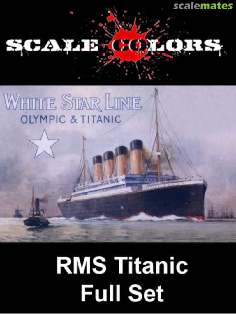 Boxart RMS Titanic Paint Set SC988 Scale Colors