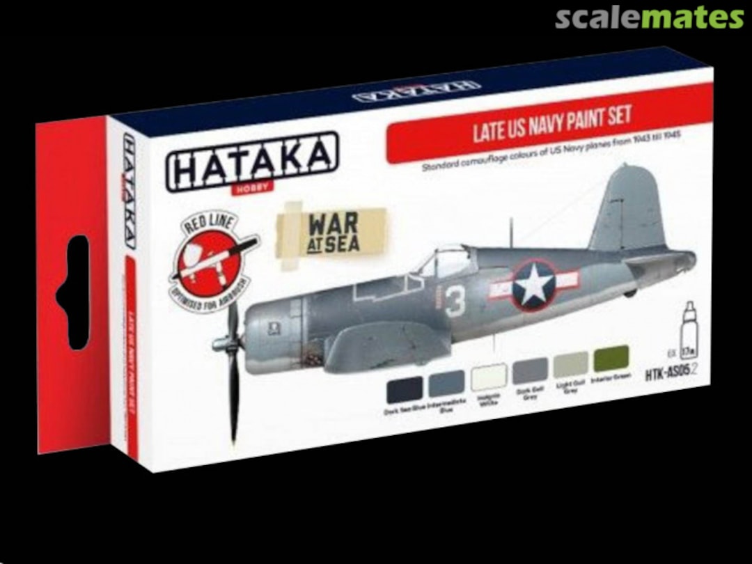 Boxart Late US Navy paint set HTK-AS05.2 Hataka Hobby Red Line