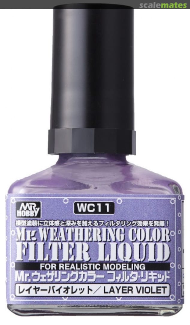 Boxart Mr. Weathering Color - Filter Liquid - Layer Violet  Mr. Weathering Color