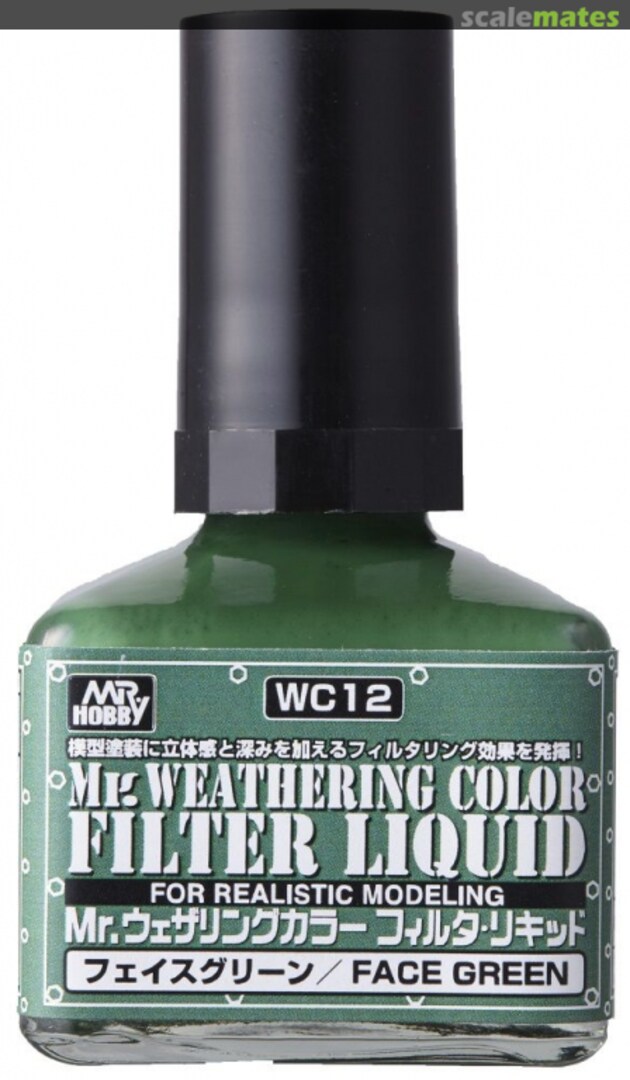 Boxart Mr. Weathering Color - Filter Liquid - Face Green  Mr. Weathering Color