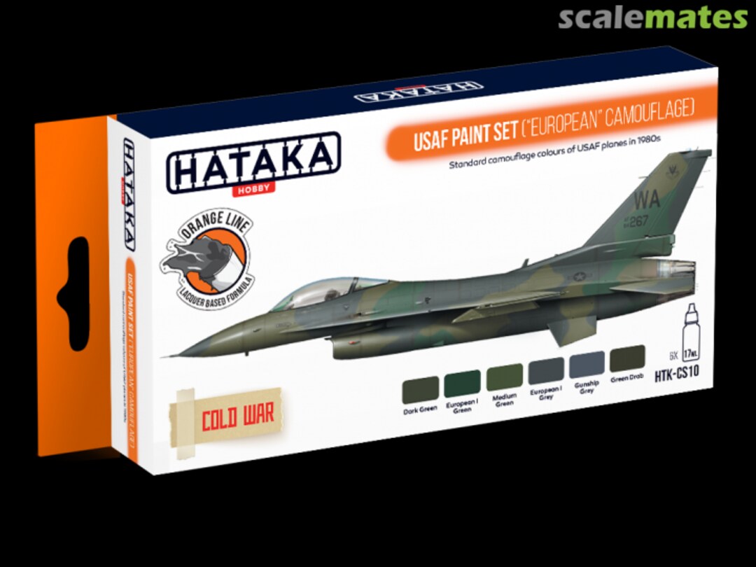Boxart USAF Paint Set (European Camouflage) HTK-CS10 Hataka Hobby Orange Line