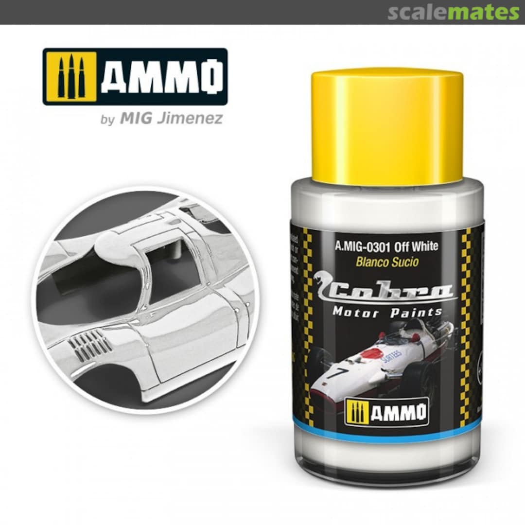 Boxart Off White A.MIG-0301 Cobra Motor Paints