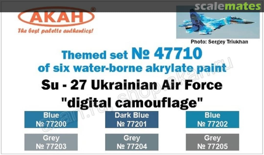 Boxart Su-27, Ukrainian Air Force, Digital Camouflage  Akah