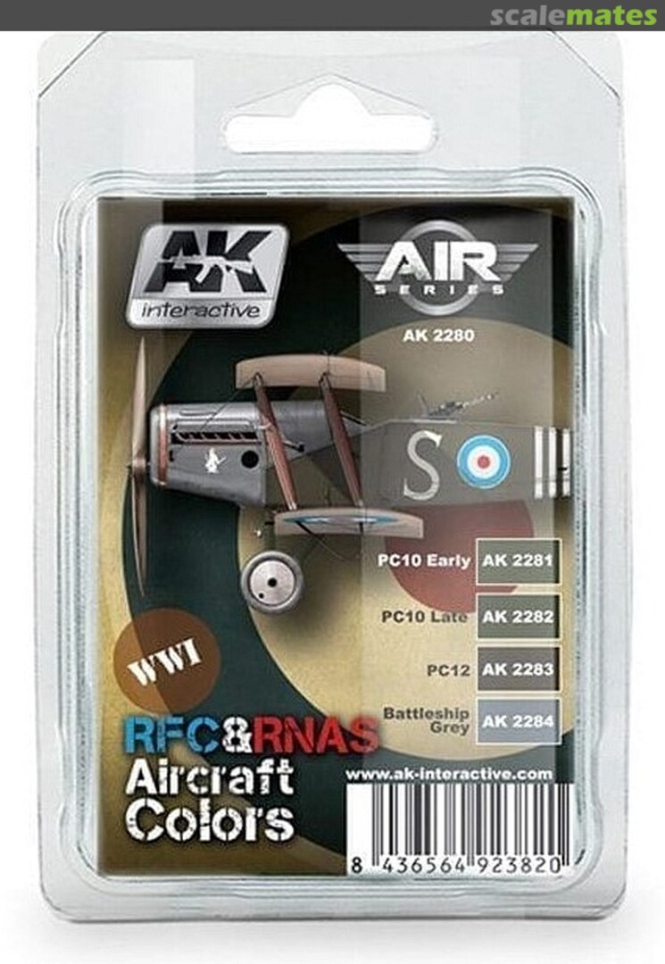 Boxart RFC & RNAS Aircraft Colors 2280 AK Interactive Air Series